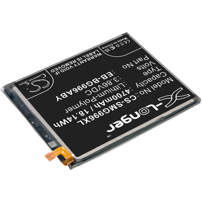 3.86V, 4700mAh, Li-Polymer Battery fits Samsung, Galaxy S21+, Galaxy S21+ 5g, 18.142Wh