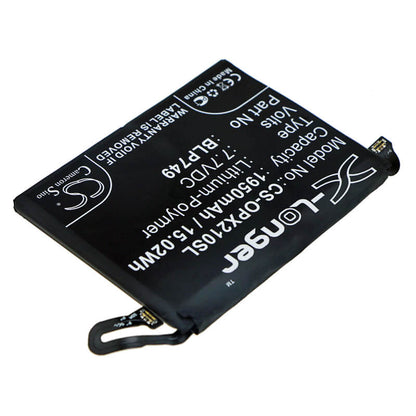 7.7V, 1950mAh, Li-Polymer Battery fits Oppo, Relme X2 Pro, Rmx1931, 15.015Wh
