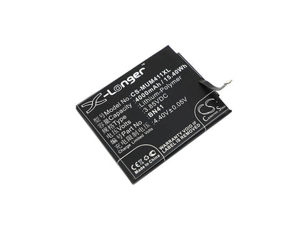 3.85V, 4000mAh, Li-Polymer Battery fits Xiaomi, Note 4, Redmi Note 4, 15.4Wh