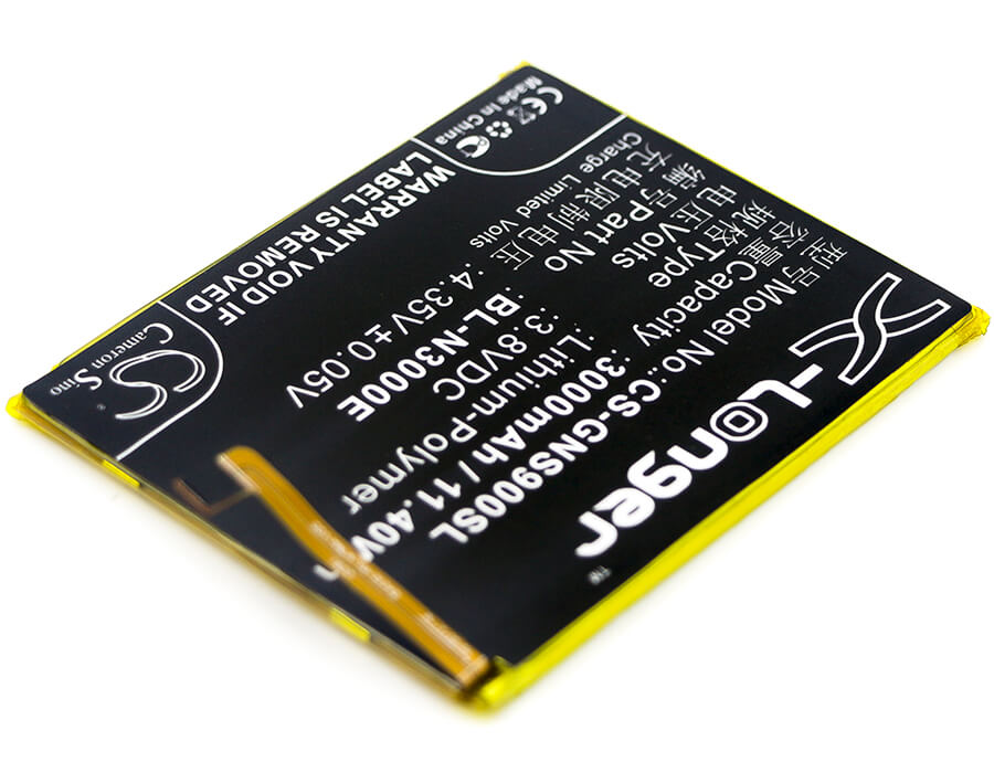 3.8V, 3000mAh, Li-Polymer Battery fits Gionee, Gn9013, S9, 11.4Wh
