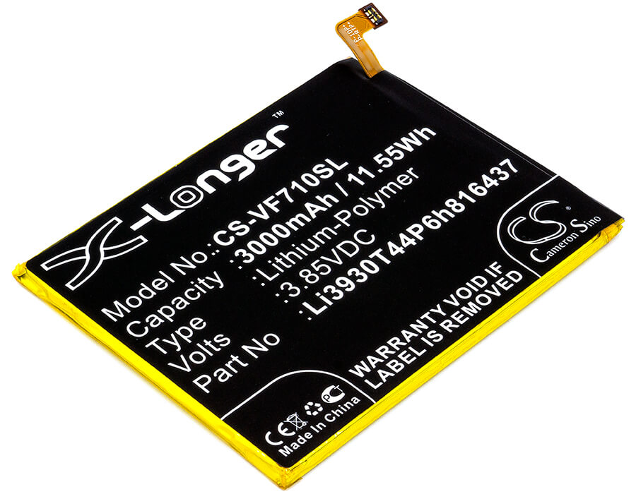 3.85V, 3000mAh, Li-Polymer Battery fits Vodafone, Smart V8, Vfd 710, 11.55Wh