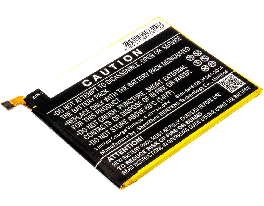 3.85V, 3000mAh, Li-Polymer Battery fits Vodafone, Smart V8, Vfd 710, 11.55Wh