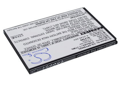 3.7V, 2100mAh, Li-ion Battery fits Oppo, Find 7, Find 7 Lite, 7.77Wh