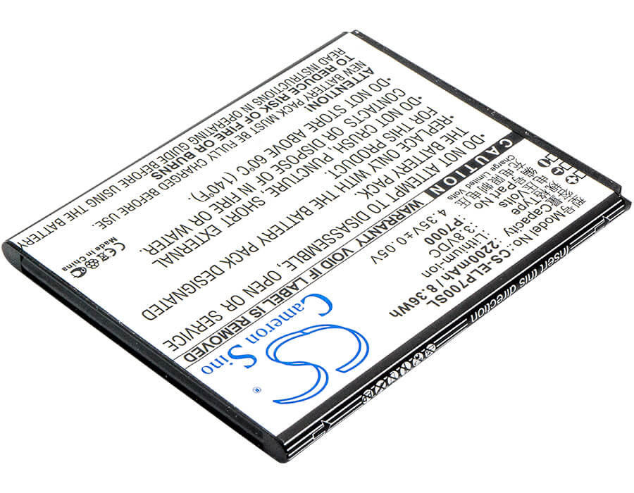 3.8V, 2200mAh, Li-ion Battery fits Elephone, P7000, Precious P7000, 8.36Wh