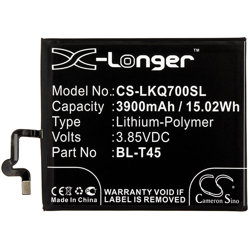 3.85V, 3900mAh, Li-Polymer Battery fits Lg, K50s, K50s 2019, 15.015Wh