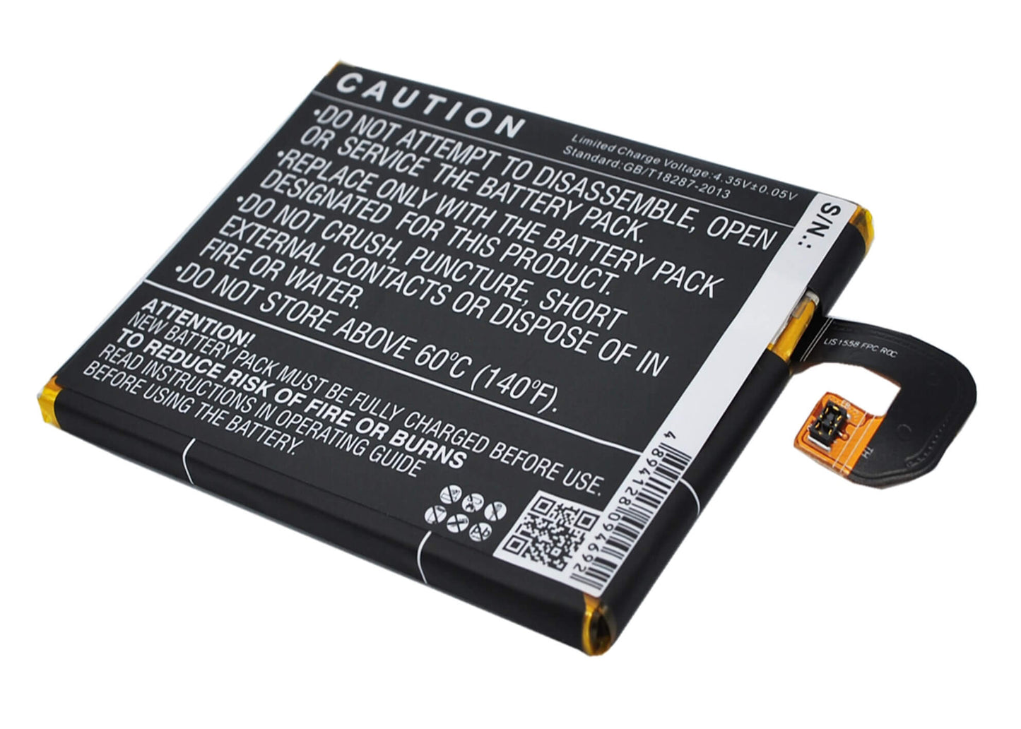 3.8V, 3100mAh, Li-Polymer Battery fits Sony Ericsson, D6616, D6633, 11.78Wh