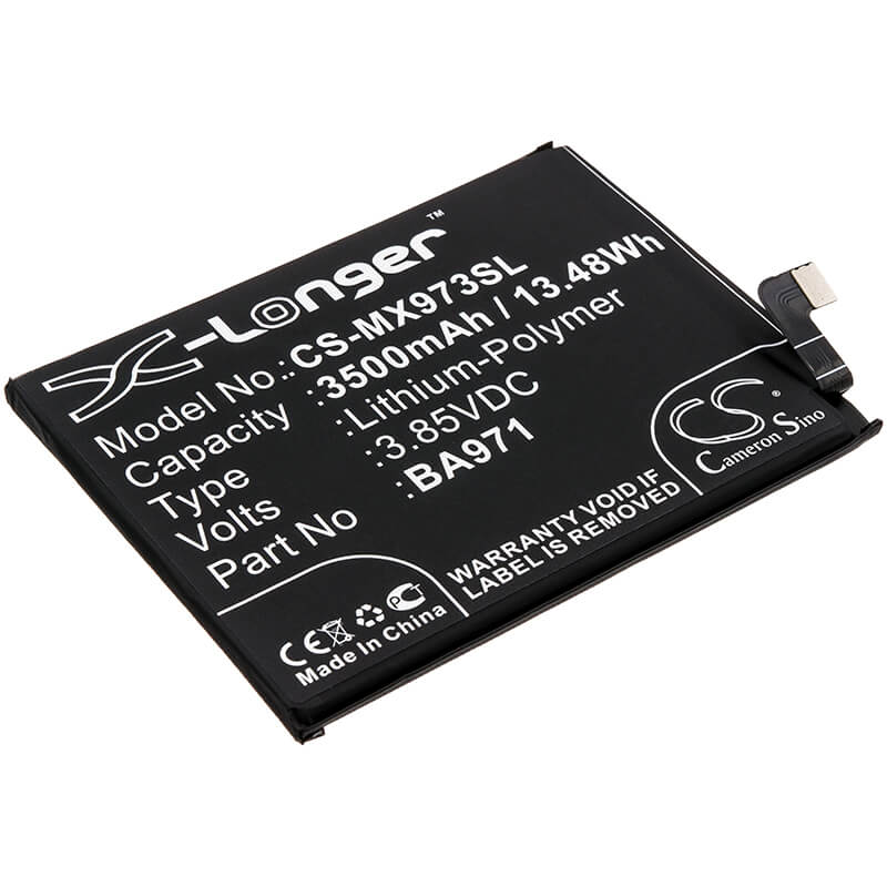 3.85V, 3500mAh, Li-Polymer Battery fits Meizu, 16s, 16s Pro, 13.475Wh