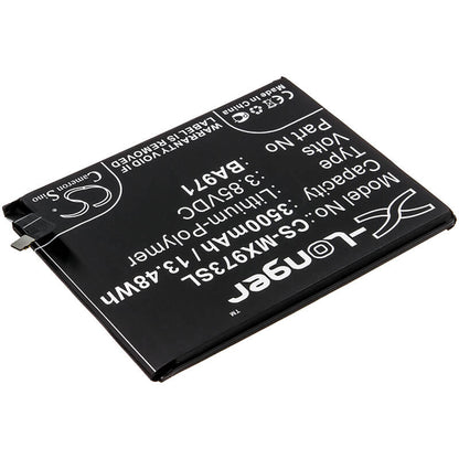 3.85V, 3500mAh, Li-Polymer Battery fits Meizu, 16s, 16s Pro, 13.475Wh