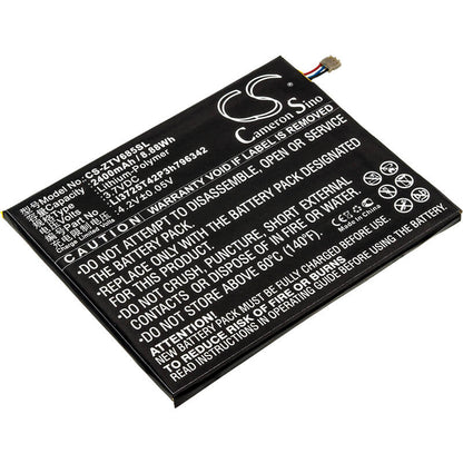 3.7V, 2400mAh, Li-Polymer Battery fits Zte, C865, C865m, 8.88Wh