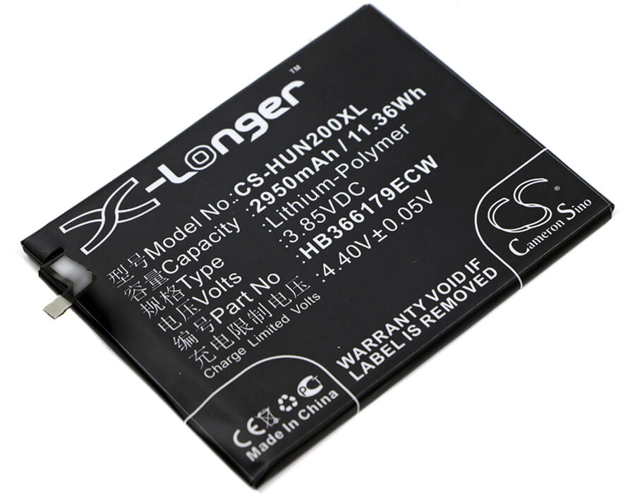 3.85V, 2950mAh, Li-Polymer Battery fits Huawei, Nova 2, Nova 2 Dual Sim, 11.3575Wh