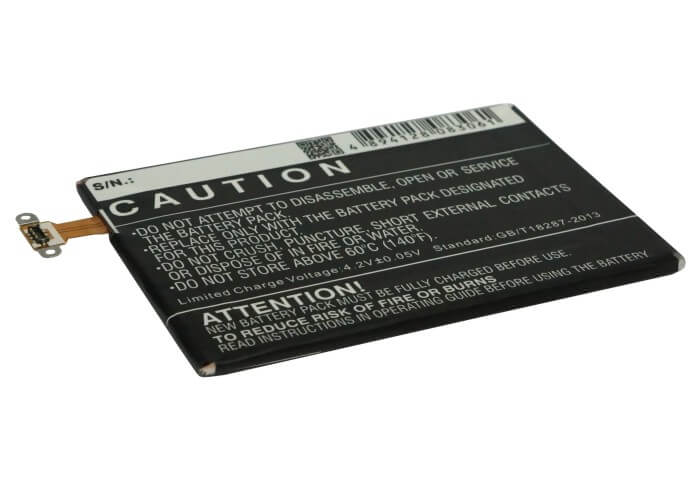 3.8V, 1800mAh, Li-Polymer Battery fits Htc, 601e, 601n, 6.84Wh