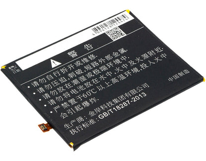 3.8V, 2500mAh, Li-Polymer Battery fits Coolpad, Fengshang Pro 2, Fengshang Pro 2 Dual Sim, 9.5Wh