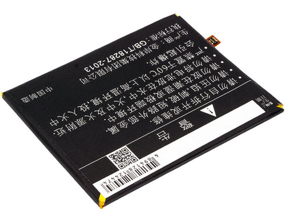 3.8V, 2500mAh, Li-Polymer Battery fits Coolpad, Fengshang Pro 2, Fengshang Pro 2 Dual Sim, 9.5Wh
