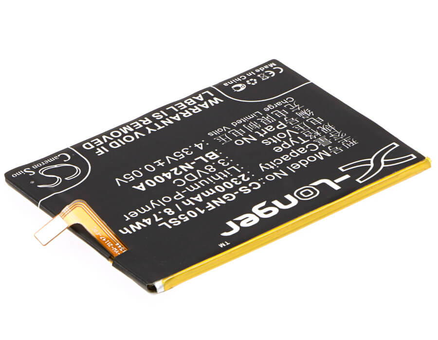 3.8V, 2300mAh, Li-Polymer Battery fits Gionee, F105, F105 Dual Sim, 8.74Wh