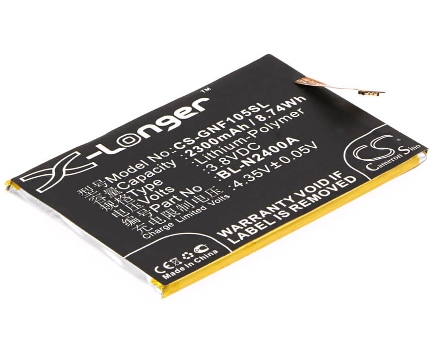 3.8V, 2300mAh, Li-Polymer Battery fits Mobistel, Cynus F10, 8.74Wh