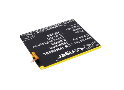 3.8V, 2600mAh, Li-Polymer Battery fits Infocus, M535, M680, 9.88Wh
