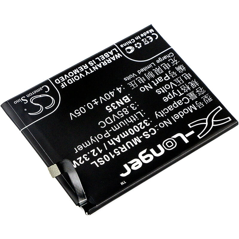 3.85V, 3200mAh, Li-Polymer Battery fits Redmi, 5, 12.32Wh