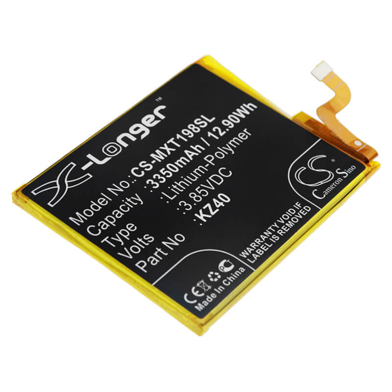 3.85V, 3350mAh, Li-Polymer Battery fits Motorola, Moto Z4, Xt1980-3, 12.8975Wh