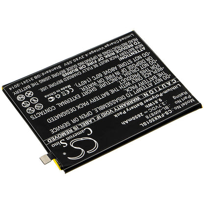 3.7V, 2650mAh, Li-Polymer Battery fits Infinix, Infinix Smart, X5010, 9.805Wh