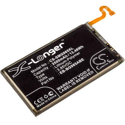3.85V, 3500mAh, Li-Polymer Battery fits Samsung, Galaxy S9 Plus, Galaxy S9+, 13.475Wh
