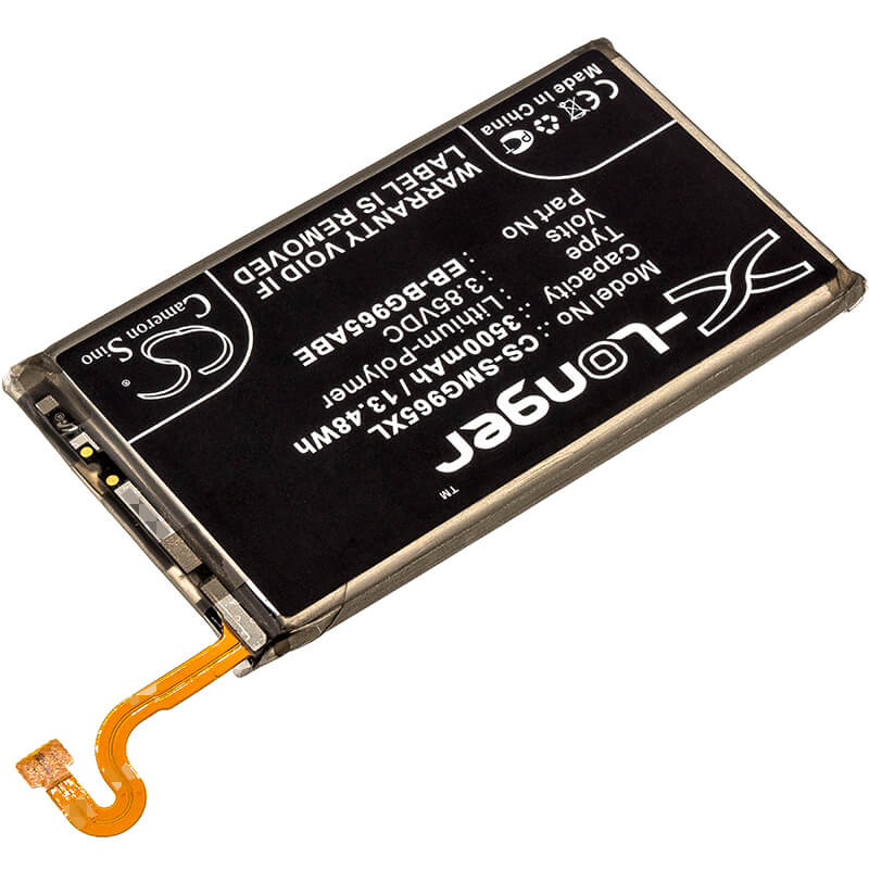 3.85V, 3500mAh, Li-Polymer Battery fits Samsung, Galaxy S9 Plus, Galaxy S9+, 13.475Wh