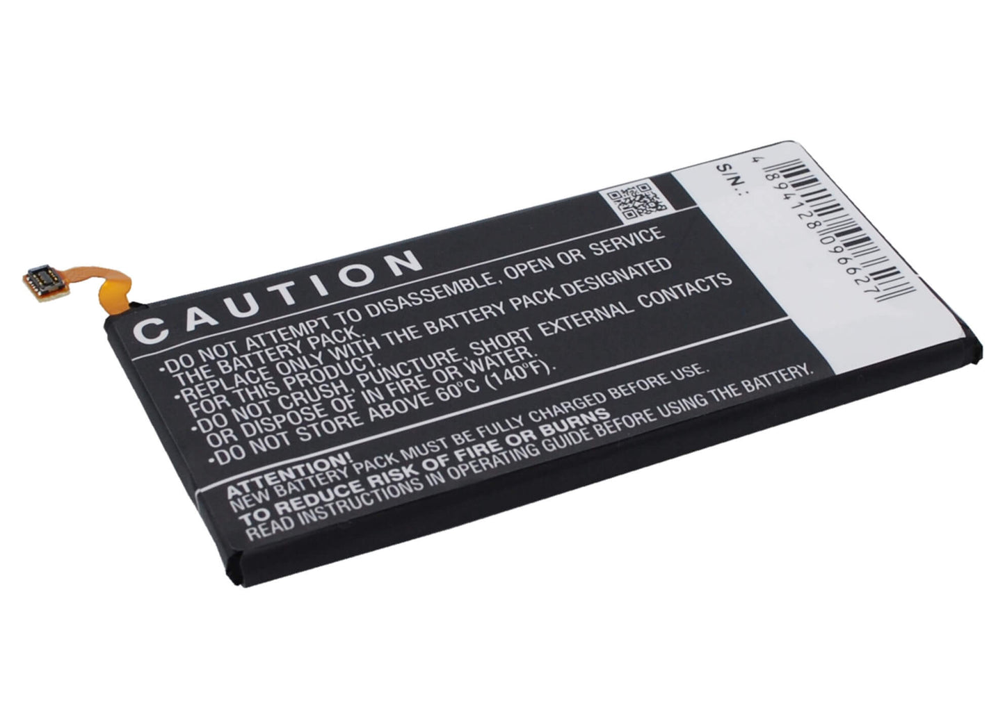 3.8V, 1900mAh, Li-Polymer Battery fits Samsung, Galaxy A3, Galaxy A3 Duos, 7.22Wh