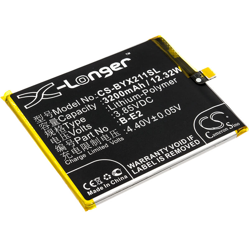3.85V, 3200mAh, Li-Polymer Battery fits Vivo, X21i, X21i Dual Sim, 12.32Wh