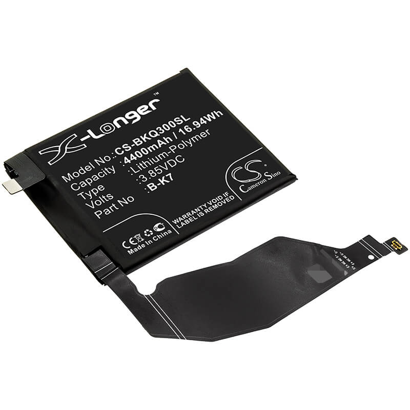 3.85V, 4400mAh, Li-Polymer Battery fits Bbk, Iqoo 3, Iqoo 3 5g, 16.94Wh