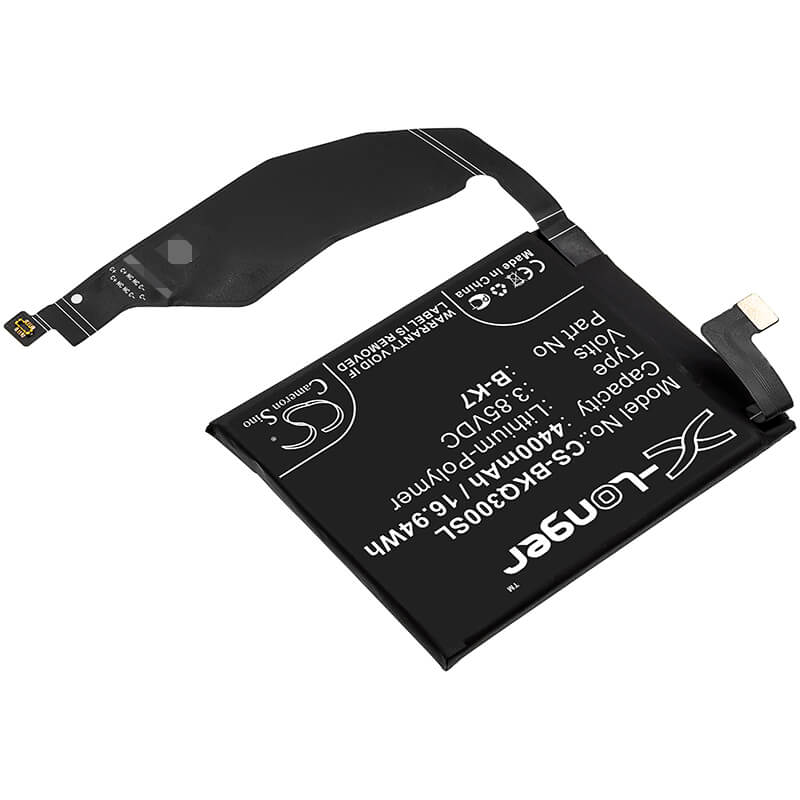 3.85V, 4400mAh, Li-Polymer Battery fits Bbk, Iqoo 3, Iqoo 3 5g, 16.94Wh