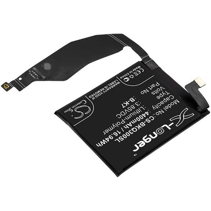 3.85V, 4400mAh, Li-Polymer Battery fits Bbk, Iqoo 3, Iqoo 3 5g, 16.94Wh
