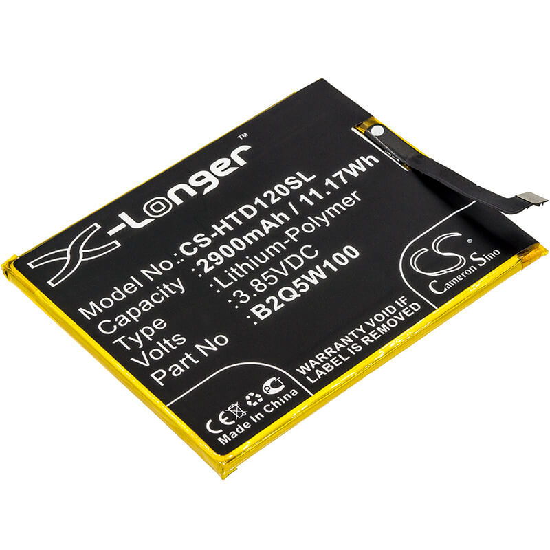 3.85V, 2900mAh, Li-Polymer Battery fits Htc, Breeze Plus, Desire 12 +, 11.165Wh