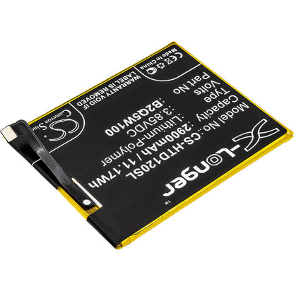 3.85V, 2900mAh, Li-Polymer Battery fits Htc, Breeze Plus, Desire 12 +, 11.165Wh