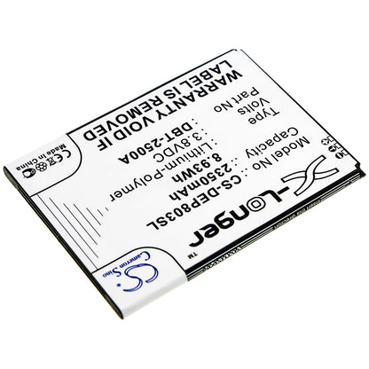 3.8V, 2350mAh, Li-Polymer Battery fits Doro, 8035, Dsb-0170, 8.93Wh