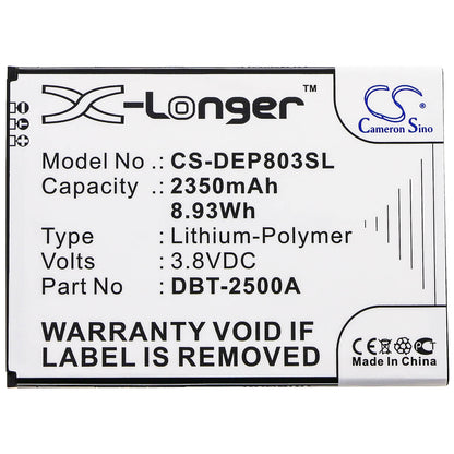 3.8V, 2350mAh, Li-Polymer Battery fits Doro, 8035, Dsb-0170, 8.93Wh