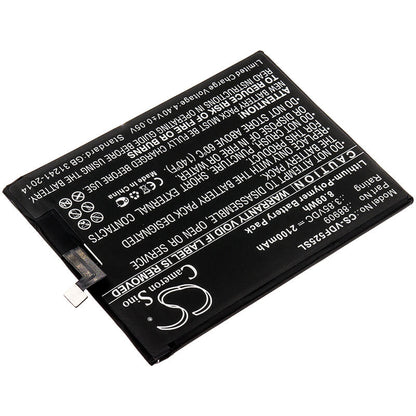 3.85V, 2100mAh, Li-Polymer Battery fits Vodafone, 88909, Vfd 525, 8.085Wh
