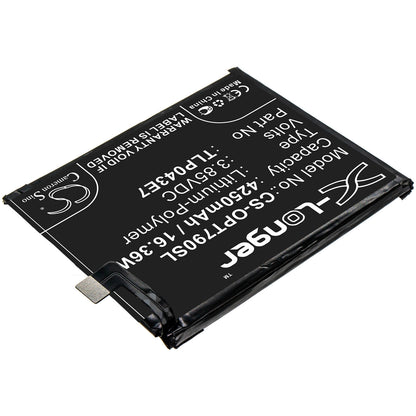 3.85V, 4250mAh, Li-Polymer Battery fits Alcatel, T790h, T790s, 16.3625Wh