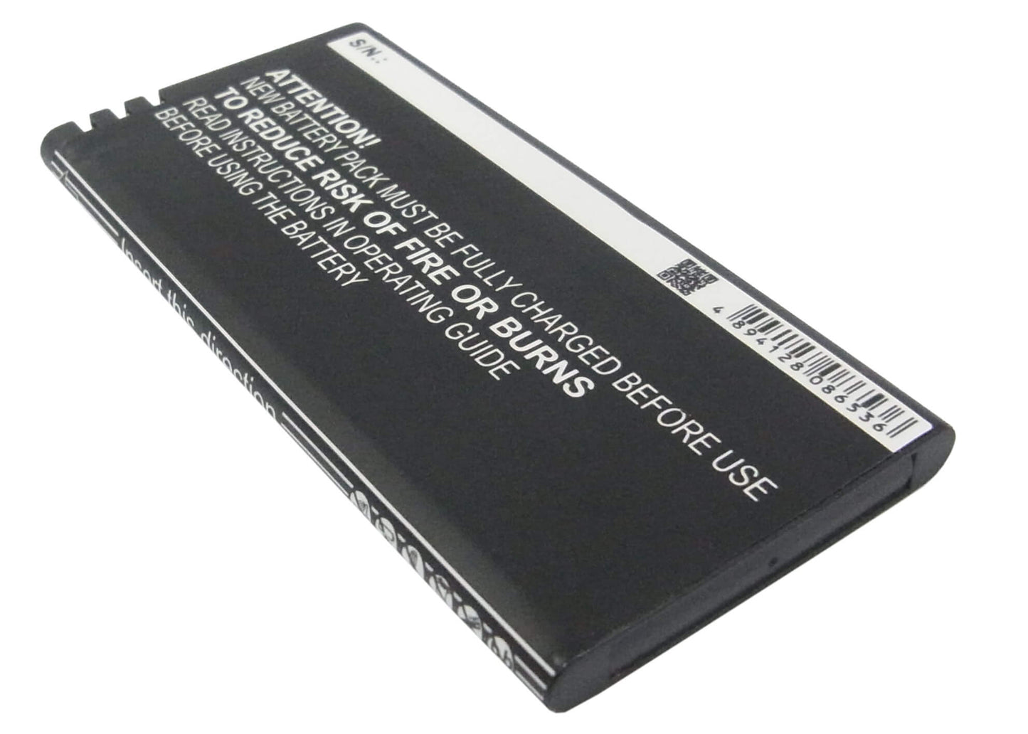3.7V, 1650mAh, Li-ion Battery fits Nokia, Lumia 630, Lumia 630 Dual Sim, 6.105Wh