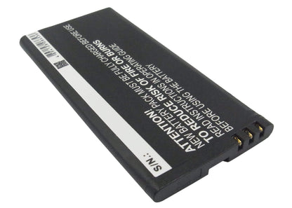 3.7V, 1650mAh, Li-ion Battery fits Nokia, Lumia 630, Lumia 630 Dual Sim, 6.105Wh