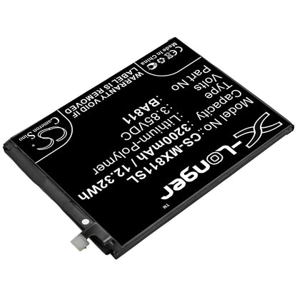 3.85V, 3200mAh, Li-Polymer Battery fits Meizu, M6t, M811, 12.32Wh