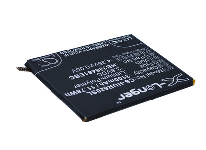 3.8V, 3100mAh, Li-Polymer Battery fits Huawei, Ascend Y6 2, Ascend Y6ii, 11.78Wh