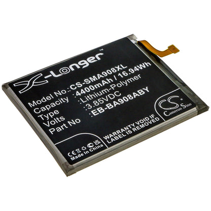 3.85V, 4400mAh, Li-Polymer Battery fits Samsung, Galaxy A90 5g, Sm-a908, 16.94Wh