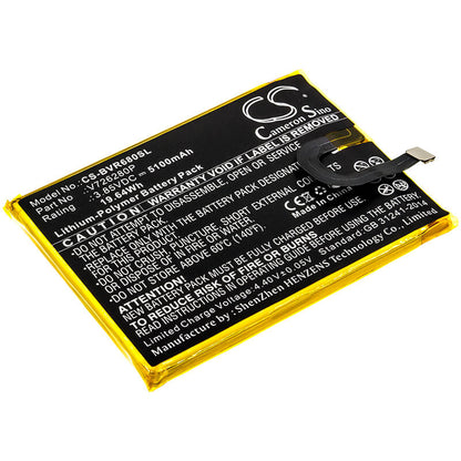 3.85V, 5100mAh, Li-Polymer Battery fits Blackview, Bv6800, 19.635Wh