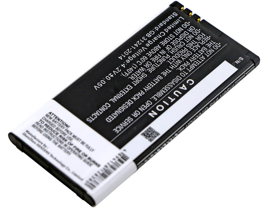 3.7V, 1800mAh, Li-ion Battery fits Nokia, Lumia 630, Lumia 630 Dual Sim, 6.66Wh