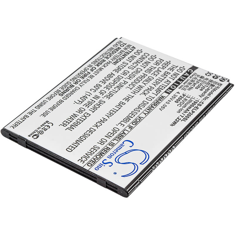 3.8V, 1900mAh, Li-ion Battery fits Elephone, P2000, P2000c, 7.22Wh