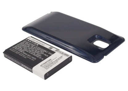 Blue, 3.8V, 6400mAh, Li-ion Battery fits Samsung, Galaxy Note 3, Galaxy Note Iii, 24.32Wh