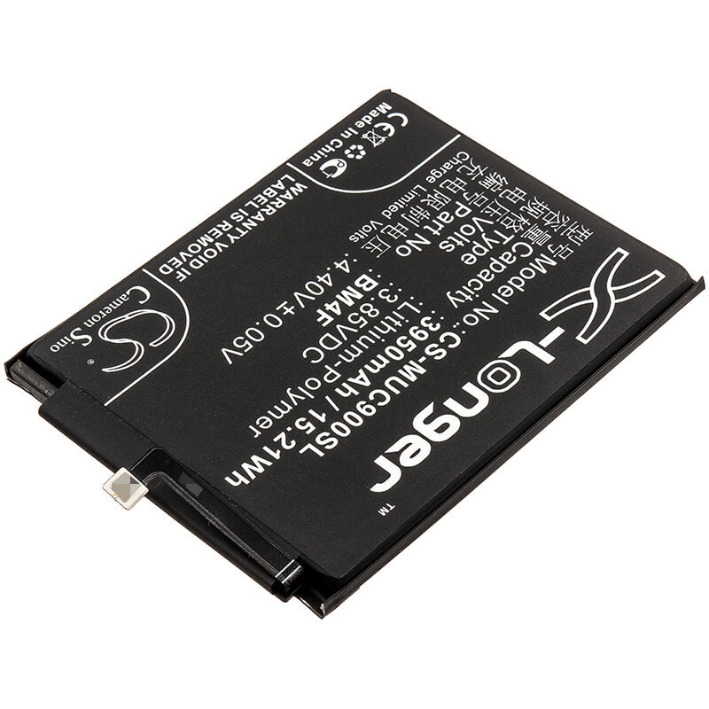 3.85V, 3950mAh, Li-Polymer Battery fits Xiaomi, M1906f9sc, Mi Cc9e, 15.2075Wh