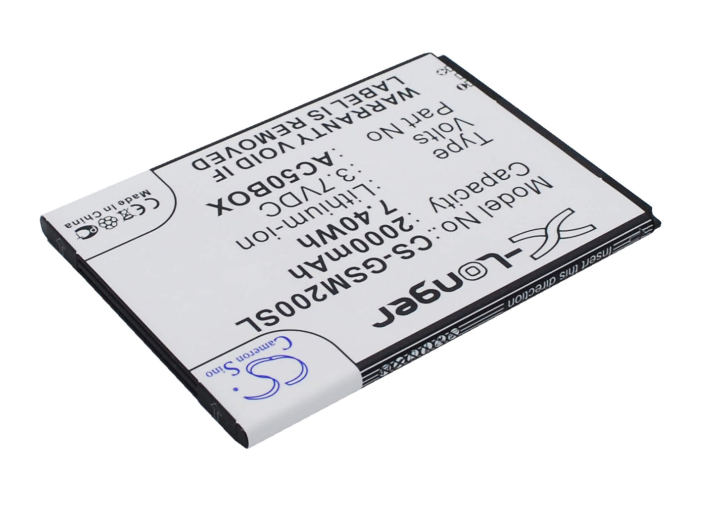 3.7V, 2000mAh, Li-ion Battery fits Arcmoile, Velocity, 7.4Wh