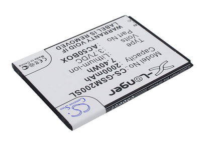 3.7V, 2000mAh, Li-ion Battery fits Arcmoile, Velocity, 7.4Wh
