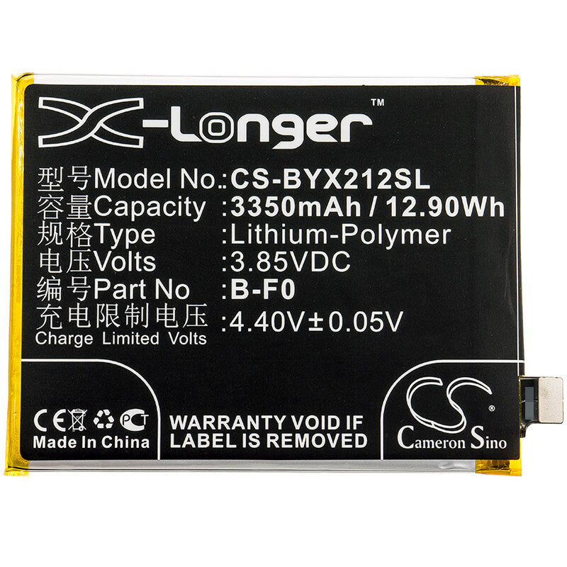 3.85V, 3350mAh, Li-Polymer Battery fits Vivo, X21s, 12.8975Wh