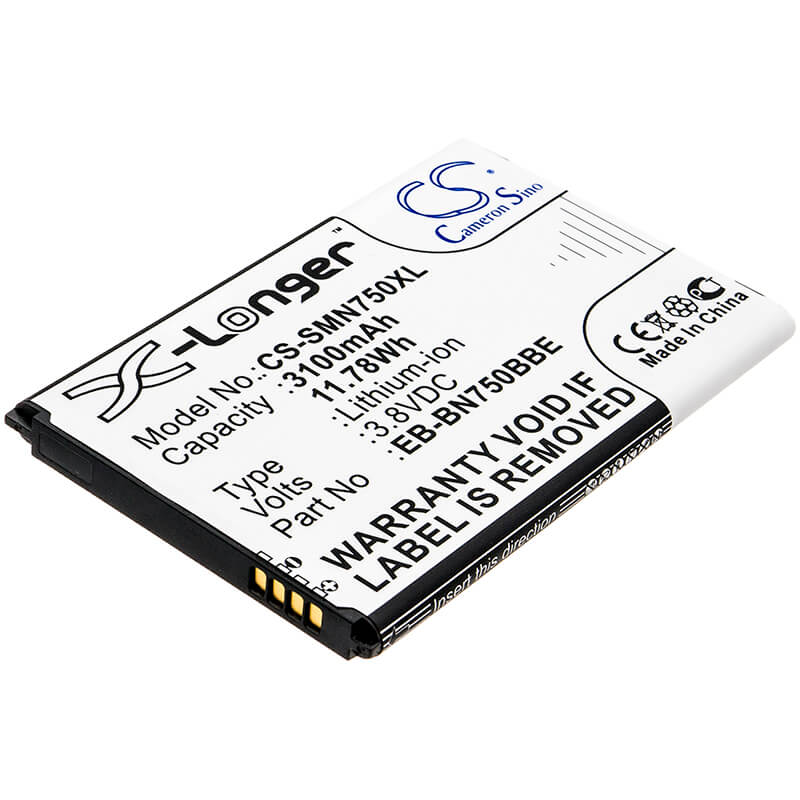 CS-SMN750XL, Mobile, Smartphone 3.8V, 3100mAh, Li-ion Battery fits Samsung, Galaxy Note 3 Mini, Galaxy Note 3 Neo, 11.78Wh